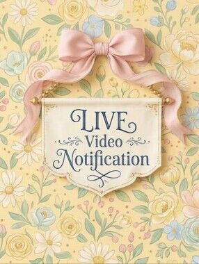 🌷Live Video Notification🌷